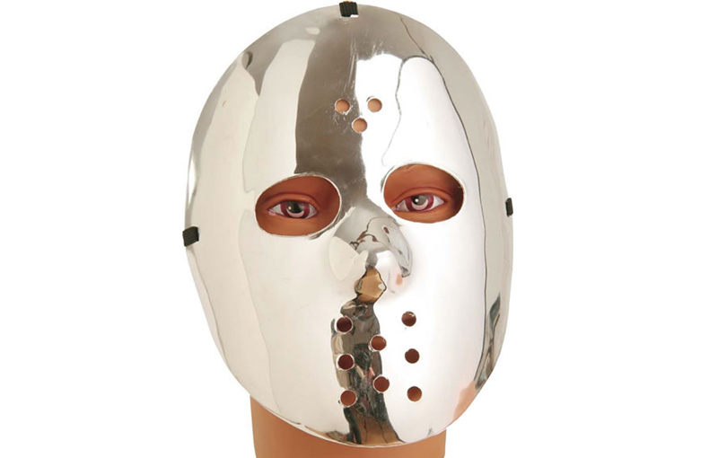 Mascara hockey plata  23 cm