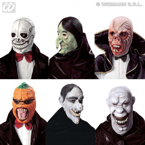 MµSCARA HALLOWEEN"" surtidas en 6 modelo
