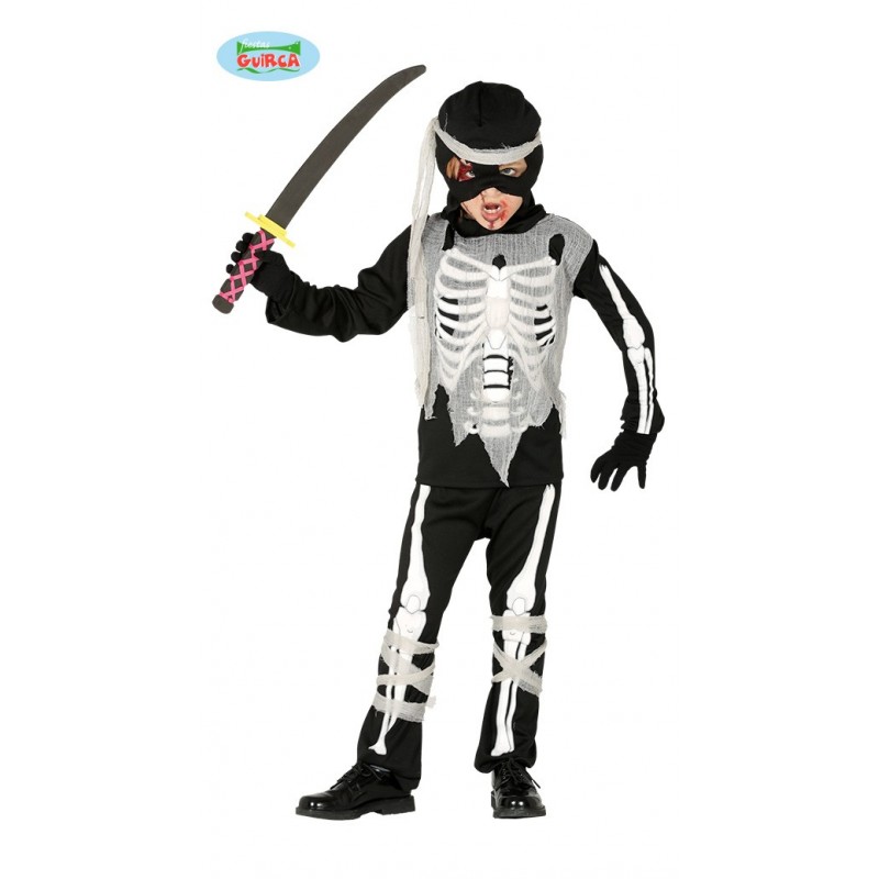 NINJA ESQUELETO INFANTIL TALLA 5-6 AÑOS