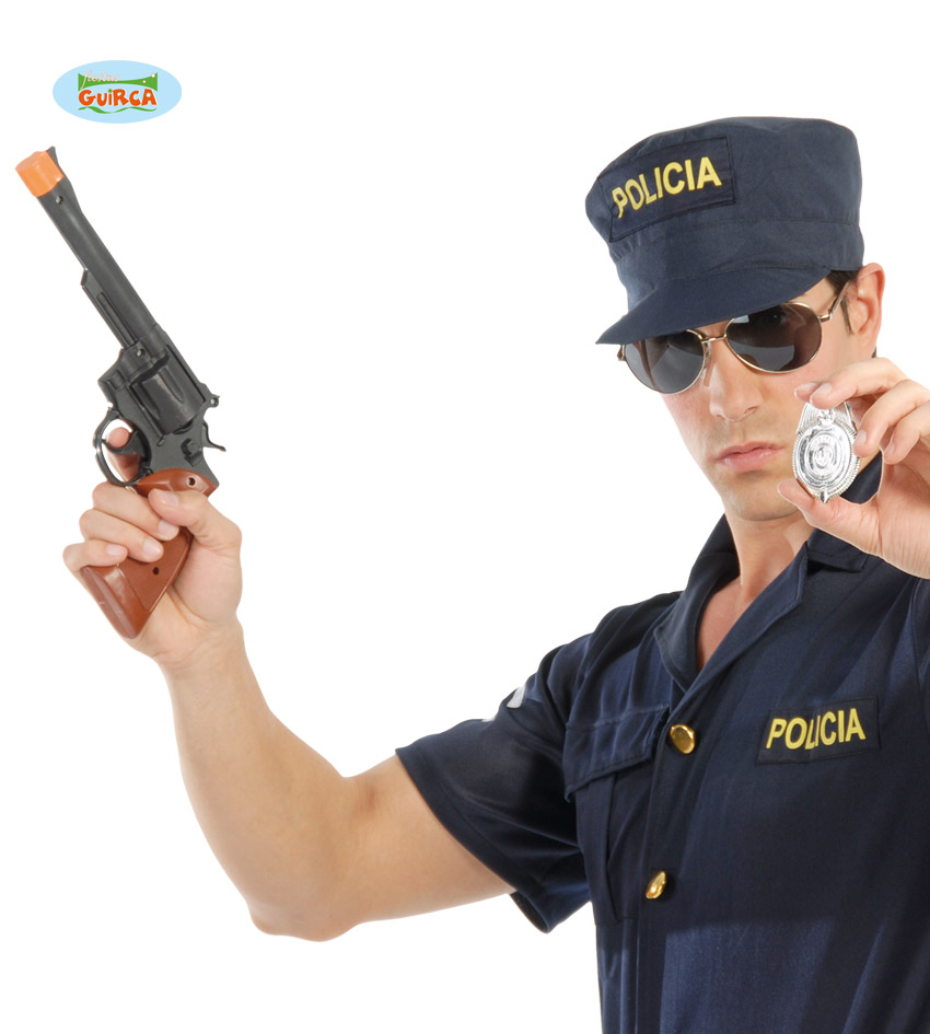 PISTOLA MAGNUM CON CHAPA