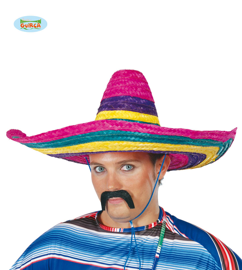SOMBRERO MEJICANO 50 CMS.MULTICOLOR