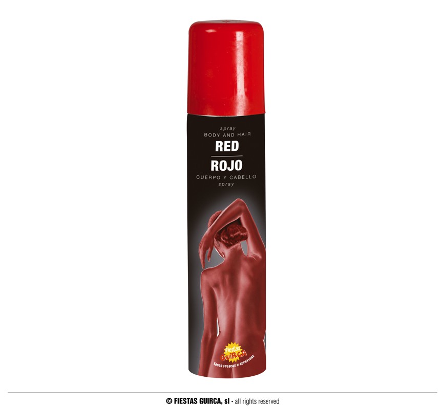 SPRAY CUERPO Y CABELLO ROJO