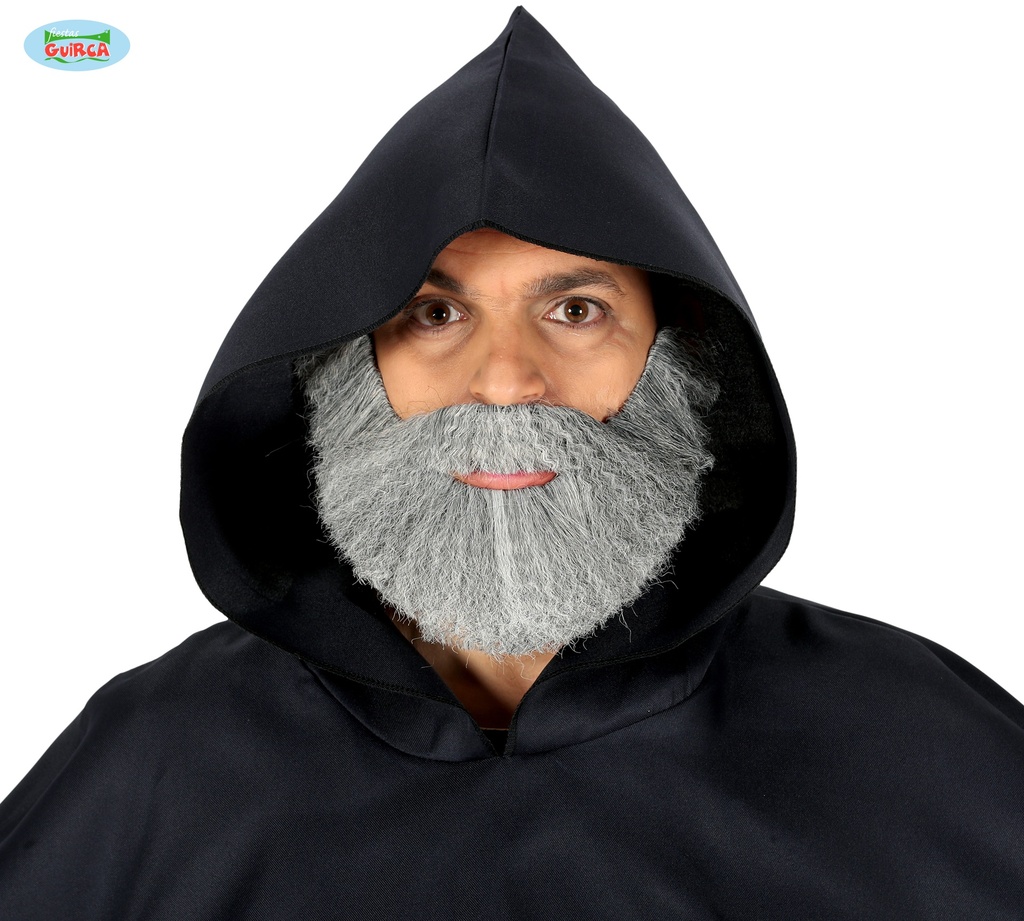 BARBA TUPIDA GRIS