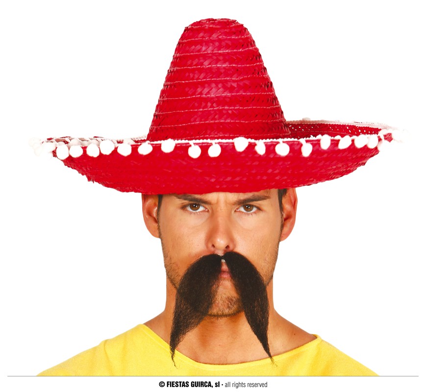 SOMBRERO MEJICANO ROJO