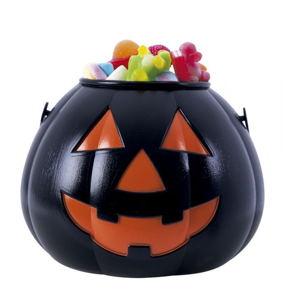 PORTACARAMELOS CALABAZA NEGRA