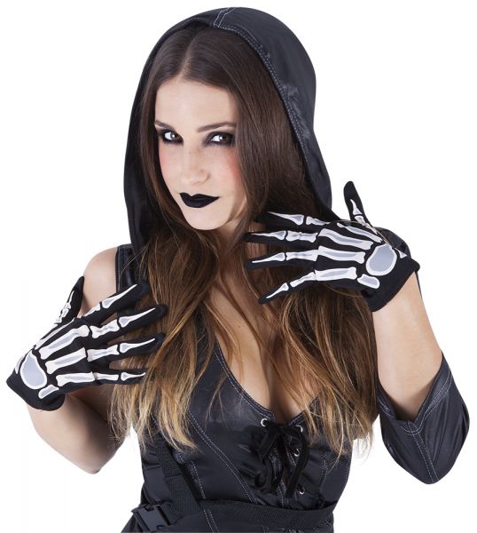 GUANTES ESQUELETO GLOWN IN THE DARK