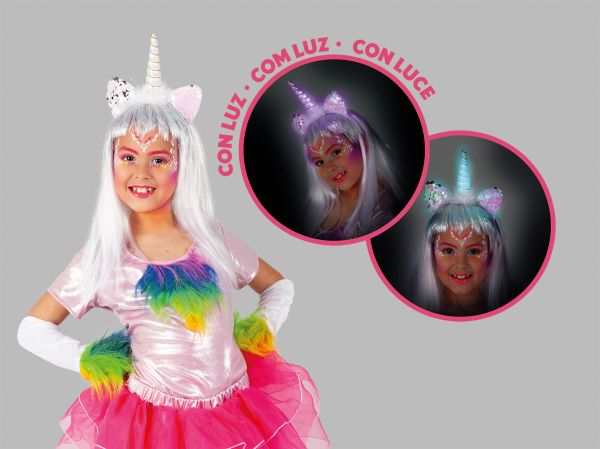 DIADEMA UNICORNIO CON LUZ