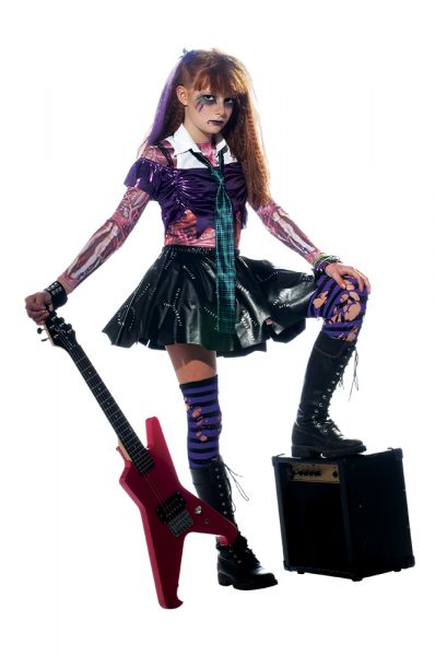 DISFRAZ ROCKERA ZOMBIE INF