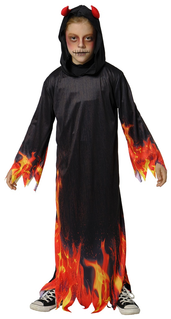 DISFRAZ DIABLO ENCAPUCHADO talla 3-4