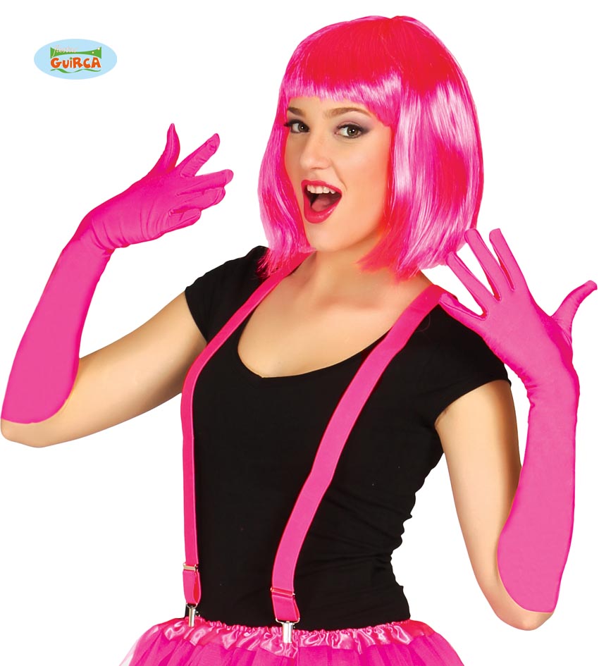 GUANTES NEON FUCSIA