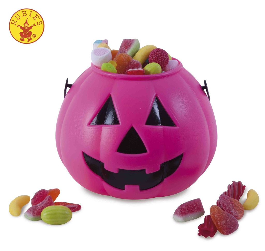 PORTACARAMELOS  CALABAZA ROSA