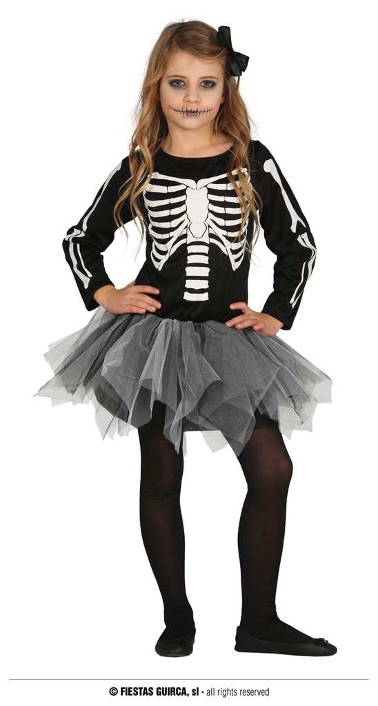 DISFRAZ TUTU SKELETON 3-4 AÑOS