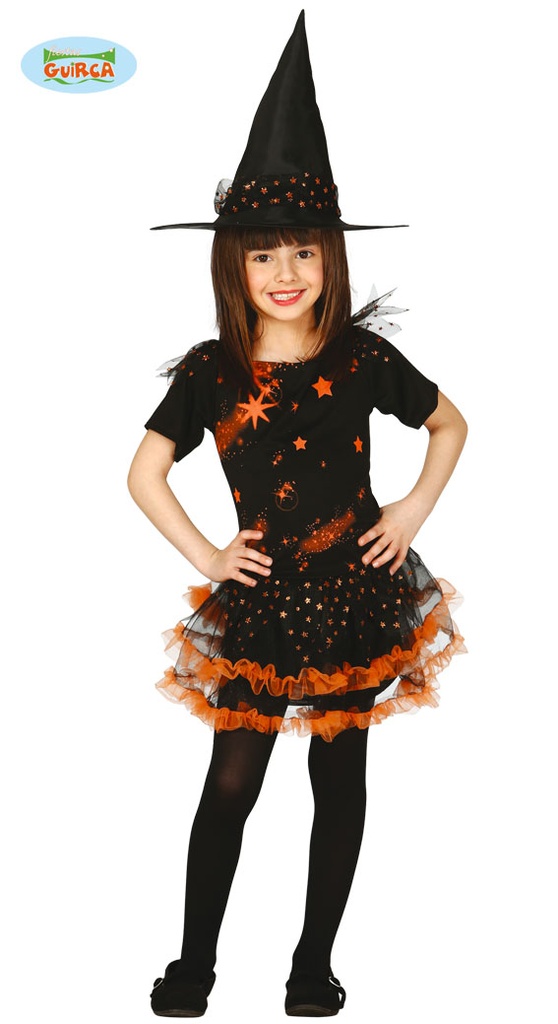 BRUJA ESTRELLAS INFANTIL TALLA 5-6 AÑOS