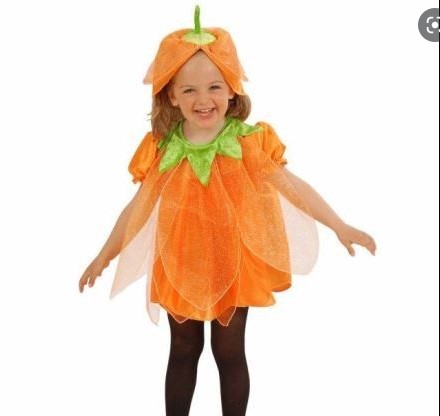 CALABAZA"" (vestido, tocado)