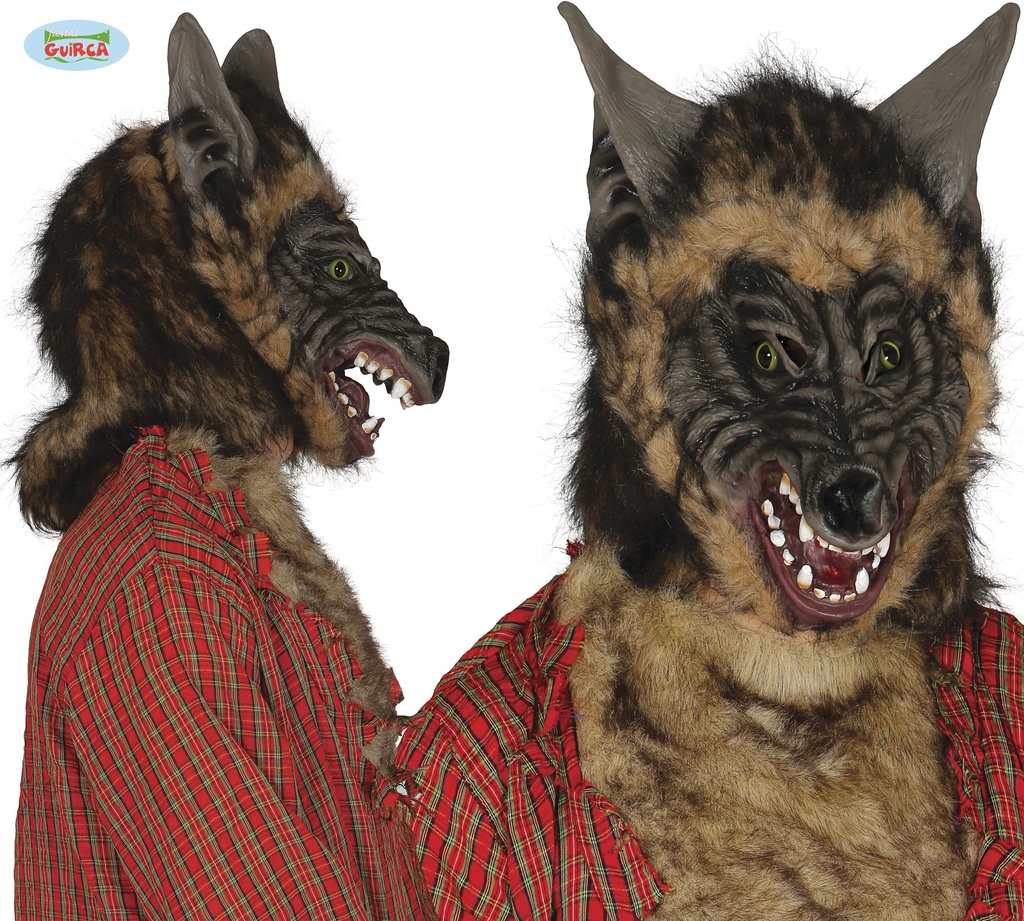 CARETA LOBO CON PELO