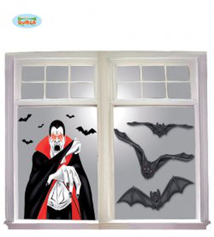DECORACION VENTANA VAMPIRO 100 X 76 CMS.