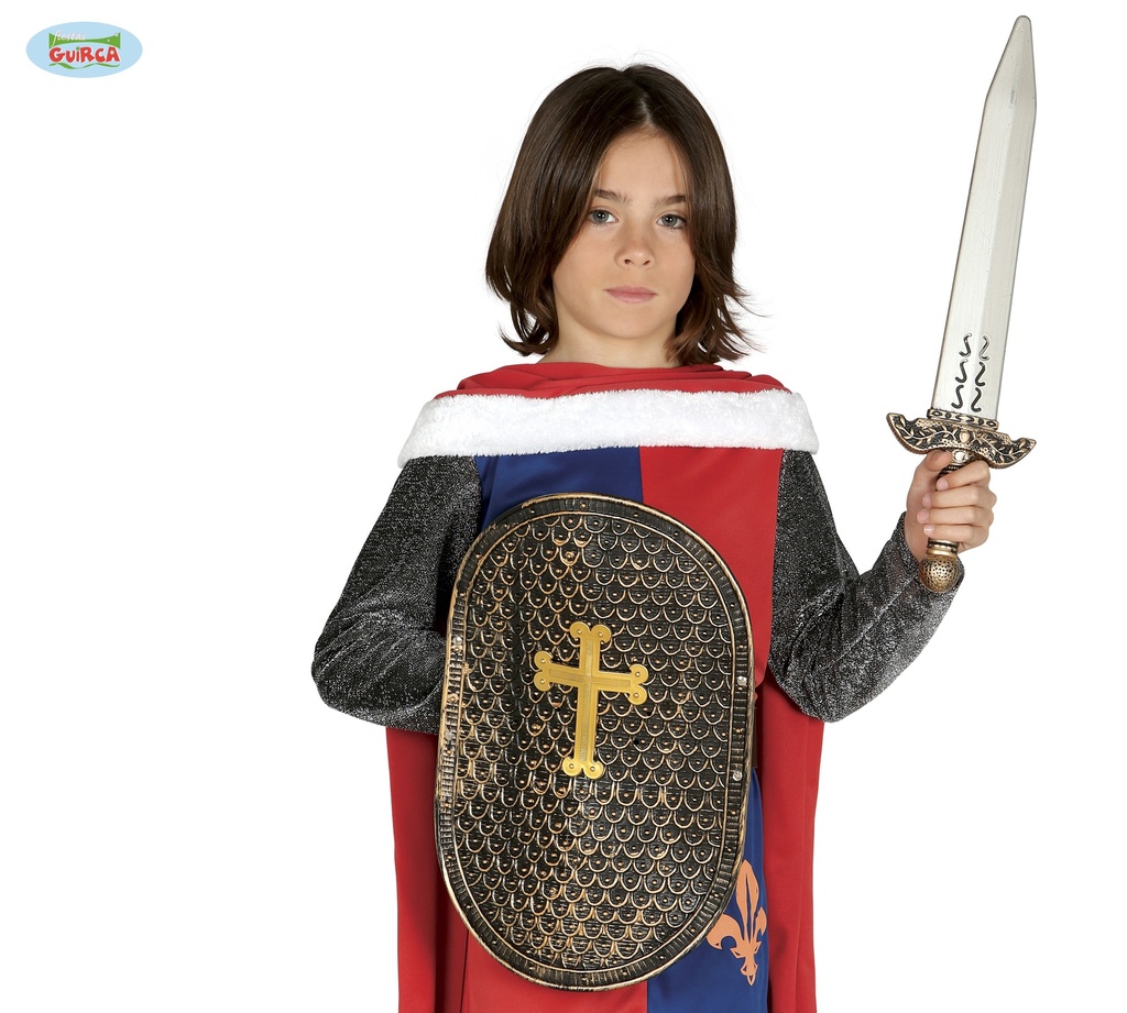 ESCUDO Y ESPADA MEDIEVAL INF.