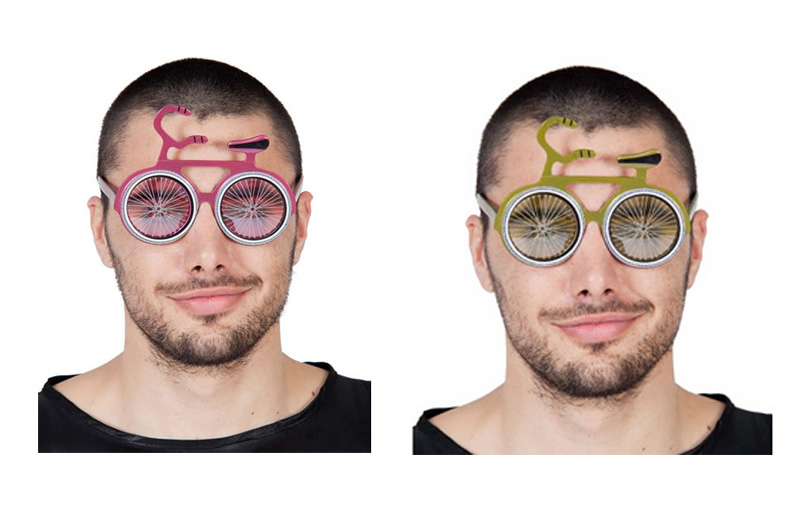 Gafas bicicleta (oro-rojo)
