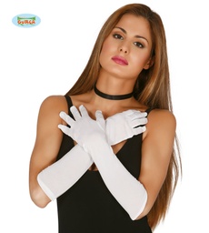 [16496] GUANTES BLANCOS  45 CMS.
