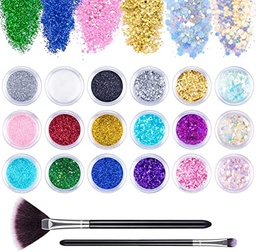 [HDG165] MAQUILLAJE GLITTER FINO VERDE