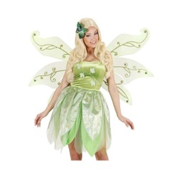 [1577F] MAXI ALAS CON GLITTER VERDE Y PIEDRAS""