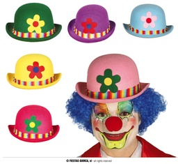 [13120] SOMBRERO BOMBIN FIELTRO PAYASO SURTIDO