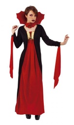 [S8365] DISFRAZ VAMPIRESA GÓTICA ROJA AD