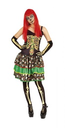 [S8841] DISFRAZ CATRINA ELEGANTE AD