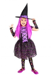 [S8670-S] DISFRAZ BRUJA MOONLIGHT PURPLE INF (3-4)