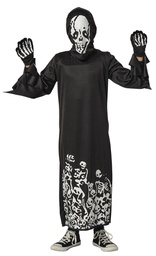 [S8883-L] DISFRAZ SKULL SINIESTRO GLOW IN DARK INF talla L