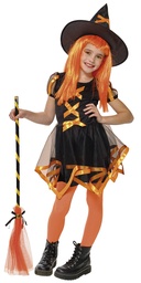 [S8833-L] DISFRAZ BRUJA CUCA NARANJA INF talla L