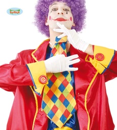 [16010] CORBATA PAYASO CUADROS  55 CMS.