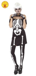[S8357] DISFRAZ MISS SKELETON AD